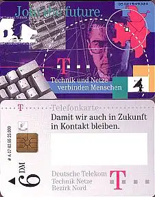Telefonkarte A 07 02.95 DT Bezirk Nord, Modul 24, DD 3502, Aufl. 25000