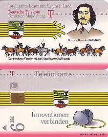 Telefonkarte A 11 03.95 Direktion Magdeburg, DD 1503, Aufl. 26000