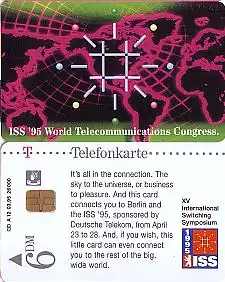 Telefonkarte A 12 03.95 ISS '90 DD 1503, Aufl. 26000