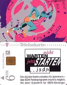 Telefonkarte A 15 04.95 jetzt Starten ... isdn, DD 3505, Aufl. 30000