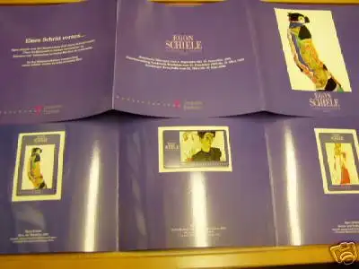 Telefonkarten A 20, A 21 + P 12 08.95 Egon Schiele (Beschreibung hier klicken)