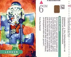 Telefonkarte A 25 09.96 Peter Nierhof - Lernen, DD 2608, Aufl. 16000