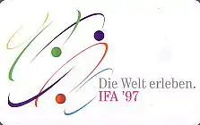 Telefonkarte A 13 08.97 IFA ´97, Modul 25 DD 3708, Aufl. 37000