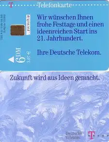 Telefonkarte A 22 10.99 Zukunft aus Ideen, Frohe Festtage, DD 2910, Aufl. 192000