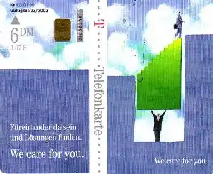 Telefonkarte KD 01 00 Füreinander da sein