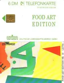 Telefonkarte K 927 B 03.93 Food Art Edition, Nr. 10 Lätta