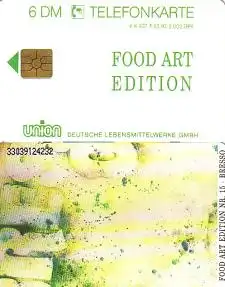 Telefonkarte K 927 F 03.93 Food Art Edition, Nr. 15 Bresso