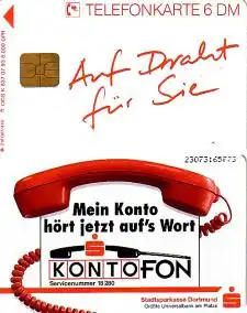 Telefonkarte K 837 07.93 Stadtsparkasse Dortmund, Aufl. 8.000