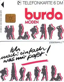 Telefonkarte K 1432 09.93 burda moden