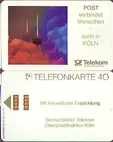 Telefonkarte K 104 08.90, Telekom OPD Köln, Aufl. 3000