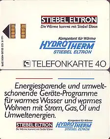 Telefonkarte K 123 09.90, Hydrotherm - Stiebel Electron, Aufl. 4000