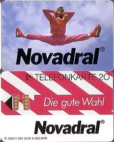 Telefonkarte K 257 03.91, Novadral, Aufl. 11000