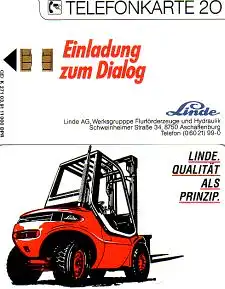 Telefonkarte K 271 03.91, Linde Einladung zum Dialog, Aufl. 11000
