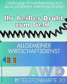 Telefonkarte K 291 A 04.91, Allg. Wirtschaftsdienst, Aufl. 10000