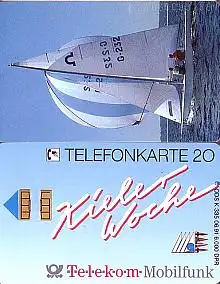 Telefonkarte K 335 06.91, Kieler Woche (Segelschiff), Aufl. 6000