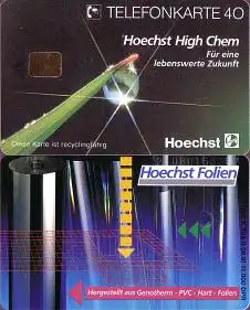 Telefonkarte K 398 B 08.91, Hoechst High Chem, Aufl. 11000