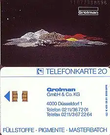 Telefonkarte K 409 08.91, Grolman, Aufl. 3000