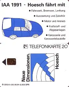 Telefonkarte K 436 08.91, Hoesch, Aufl. 6000