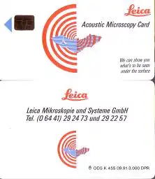 Telefonkarte K 455 09.91, Leica, Aufl. 3000