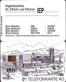 Telefonkarte K 572 11.91, Dr. Ellrich und Partner  München, Aufl. 2000