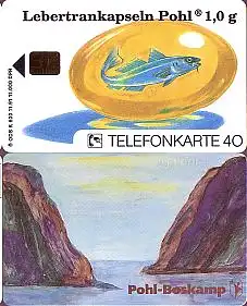 Telefonkarte K 600 11.91, Lebertrankapseln, Aufl. 11000