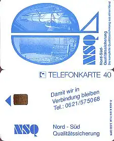 Telefonkarte K 616 11.91, NSQ Qualitätssicherung, Aufl. 3000