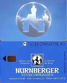 Telefonkarte K 644 12.91, Nürnberger Versicherungen, Aufl. 6000