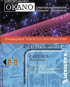 Telefonkarte K 673 01.92, Karstadt, Aufl. 3000