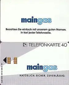 Telefonkarte K 683 01.92, Maingas, Aufl. 3000