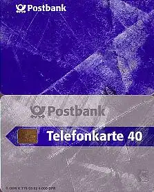Telefonkarte K 779 03.92, Postbank, Aufl. 6000