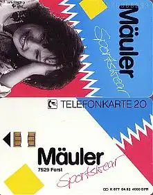 Telefonkarte K 877 04.92, Mäuler, Aufl. 4000