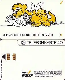 Telefonkarte K 900 04.92, Kromschröder gas systems, Aufl. 2000