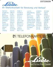 Telefonkarte K 072 07.92, Linde - Technische Gase, Aufl. 6000