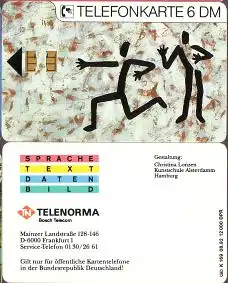 Telefonkarte K 169 08.92, Telenorma Kunstkarte, Aufl. 12000