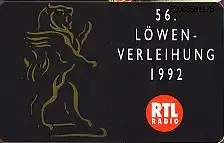 Telefonkarte K 192 08.92, RTL Radio, Aufl. 3000
