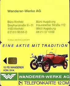 Telefonkarte K 308 09.92, Wanderer-Werke, Aufl. 2000