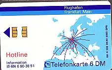 Telefonkarte K 336 09.92, Flughafen Frankfurt, Aufl. 5000