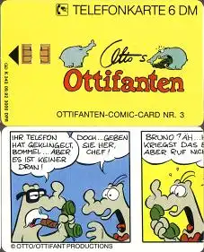 Telefonkarte K 342 09.92, Ottifanten, Aufl. 3000