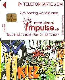 Telefonkarte K 361 10.92, Peter Jürgen - Kiez, Aufl. 3000