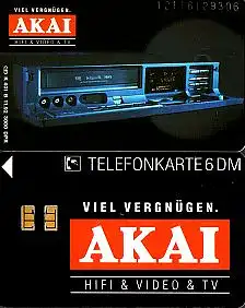 Telefonkarte K 401 B 11.92, AKAI Hifi-Video-TV, Aufl. 3000