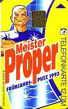 Telefonkarte K 403 10.92, Meister Proper, Aufl. 10000