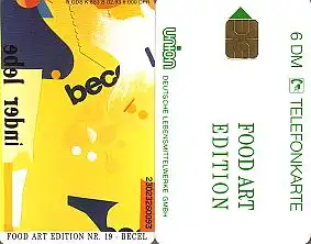 Telefonkarte K 853 B 02.93, Food Art edition Nr. 19 Becel, Aufl. 5000