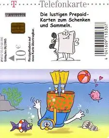Telefonkarte M 02 05.02 Die lustigen Karten - Abtauchen, Aufl. 68000