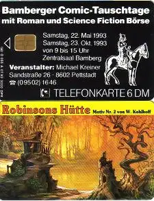 Telefonkarte O 055 A 07.93 Bamberger Comic-Tauschtage - Robinsons Hütte