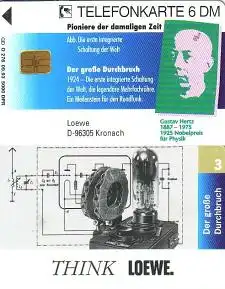 Telefonkarte O 276 09.93 Gustav Hertz - Loewe Kronach