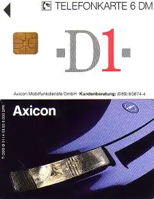 Telefonkarte O 311 A 09.93 Axicon Mobilfunkdienste D 1