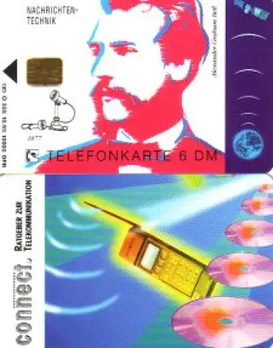 Telefonkarte O 355 10.93 Alexander Graham Bell, Nachrichtentechnik, connect