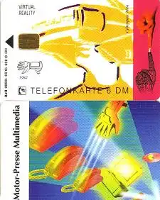 Telefonkarte O 359 10.93 Cyberspace Man, Virtual Reality,Motor-Presse Multimedia