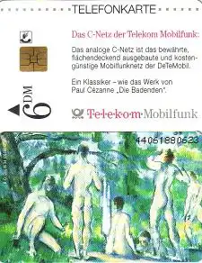 Telefonkarte O 1200 06.94 C-Netz der Telekom - Paul Cézanne Die Badenden