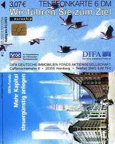 Telefonkarte O 0123 03.2000 DIFA Immobilien Fonds im Verbund der Volksbanken